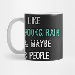 Books And Rain Mug